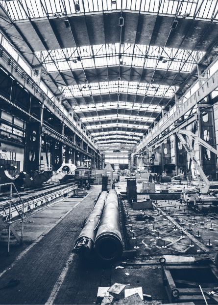 vista de una planta industrial